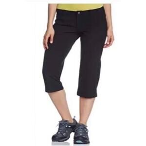 Patagonia Womens All Out Capri Quick Dry Pants Patch Pockets Black SZ 6 Gopcore